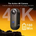 NUISK Tiny Thumb Camera: 128 GB, 4K POV-video, magnetische bevestiging - Afbeelding 2