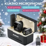 KUKIHO draadloze lavaliermicrofoon met oplaadcase voor smartphones - Afbeelding 7