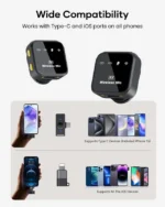 KUKIHO draadloze lavaliermicrofoon met oplaadcase voor smartphones - Afbeelding 4